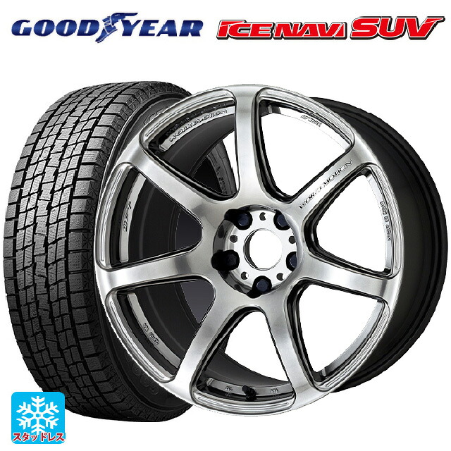 スバル レガシィアウトバック(BS系)用 225/65R17 102Q グッドイヤー アイスナビ SUV # ワーク エモーション T7R GTS 新品スタッドレスタイヤホイール 4本セット