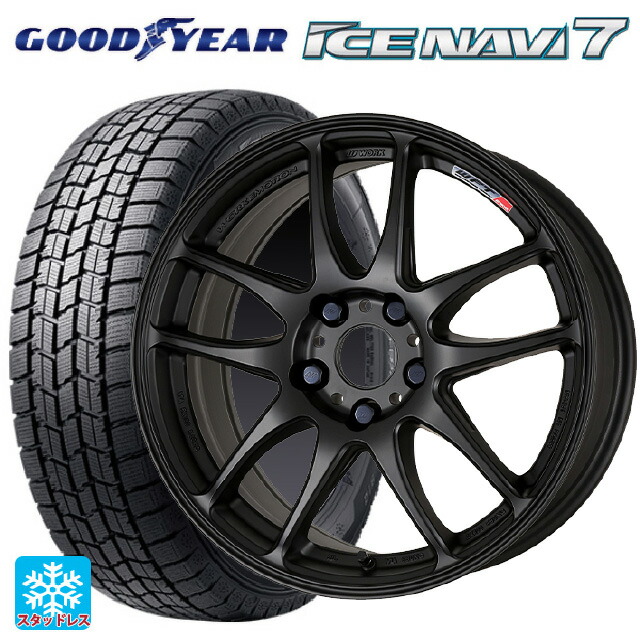 2025年製 215/50R17 91Q グッドイヤー アイスナビ7(数量限定) # ワーク エモーション CR極 MBL 17-7J 国産車用 スタッドレスタイヤホイール4本セット