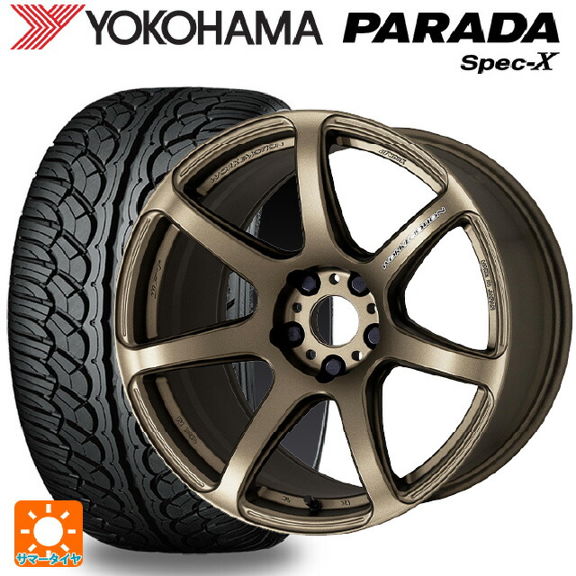トヨタ bZ4X(11/15系)用 235/60R18 103V ヨコハマ パラダ PA02 ワーク エモーション T7R AHG 新品サマータイヤホイール 4本セット