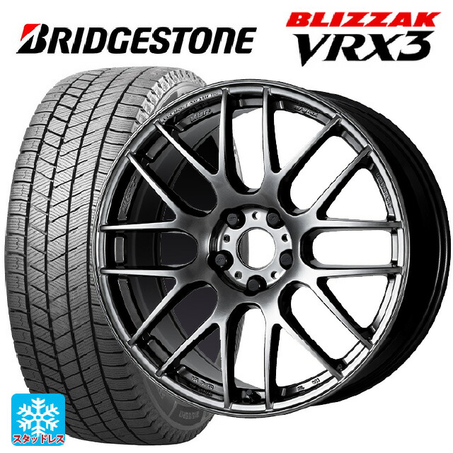 トヨタ bZ4X(11/15系)用 235/60R18 107Q XL ブリヂストン ブリザック VRX3 正規品 # ワーク エモーション M8R GTK 新品スタッドレスタイヤホイール 4本セット