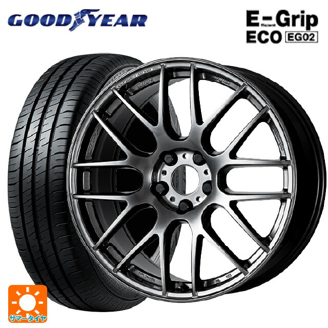 スバル レヴォーグ(VN系)用 215/50R17 91V グッドイヤー エフィシェントグリップ エコ EG02 ワーク エモーション M8R GTK 新品サマータイヤホイール 4本セット