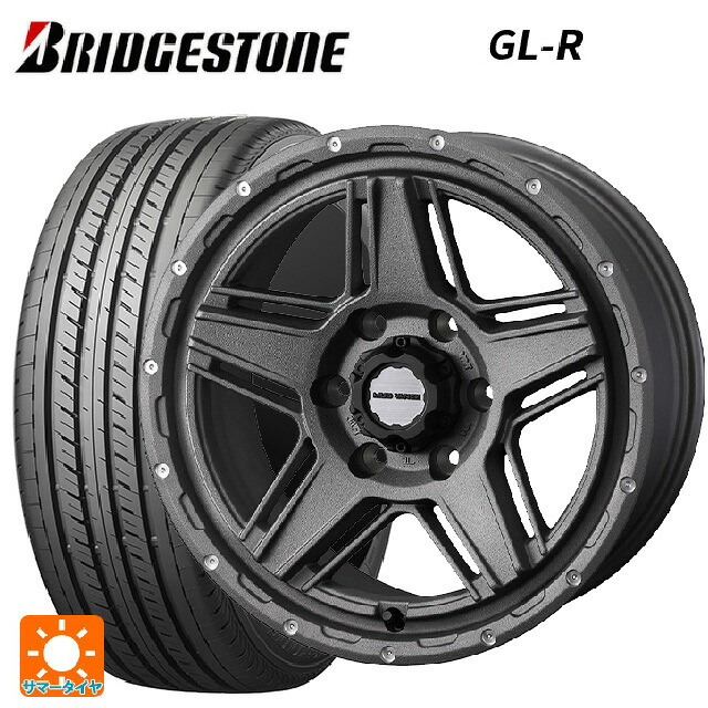 215/65R16 109/107R ブリヂストン GL-R 正規品 ウェッズ マッドヴァンス07 FLINT GRAY 16-6.5J 国産車用 サマータイヤホイール4本セット｜タイヤホイール専門店コニシタイヤ 120,980円