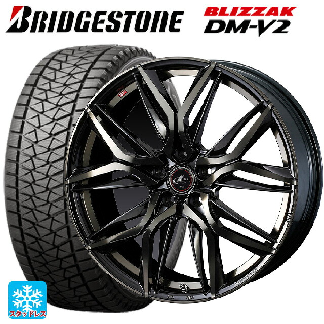 トヨタ RAV4(50系)用 245/70R16 107Q ブリヂストン ブリザック DMV2 正規品 ウェッズ レオニス LM PBMC/TI 新品スタッドレスタイヤホイール 4本セット