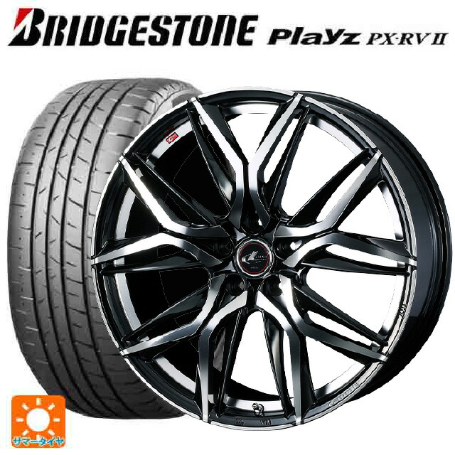 トヨタ ライズハイブリッド(A202)用 195/60R17 90H ブリヂストン プレイズ PX-RV2 正規品 ウェッズ レオニス LM PBMC 新品サマータイヤホイール 4本セット|タイヤホイール専門店コニシタイヤ