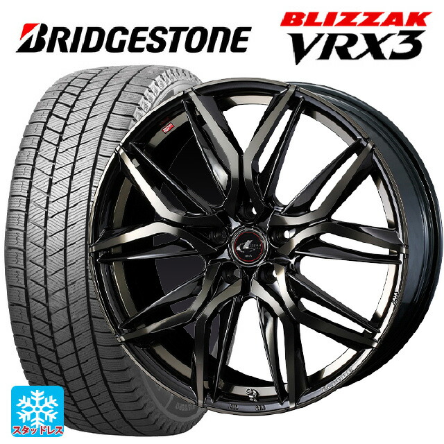 ホンダ ZR-V(RZ4)用 215/60R17 96Q ブリヂストン ブリザック VRX3 正規品 # ウェッズ レオニス LM PBMC/TI 新品スタッドレスタイヤホイール 4本セット