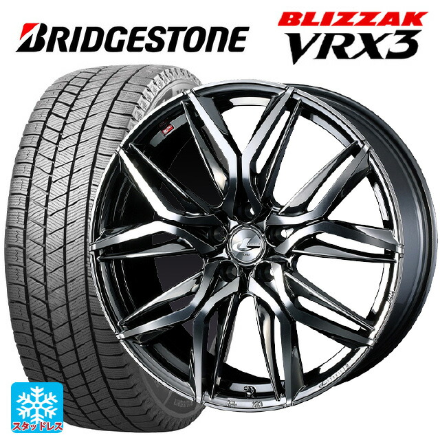 ホンダ ステップワゴン(RP6~8)用 225/40R18 88Q ブリヂストン ブリザック VRX3 正規品 ウェッズ レオニス LM BMCMC 新品スタッドレスタイヤホイール 4本セット