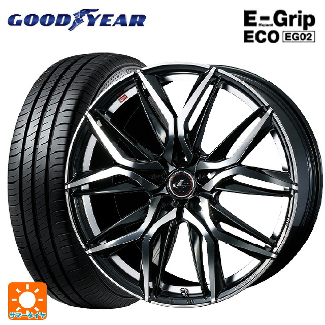 トヨタ ヤリスクロス(10系)用 205/65R16 95H グッドイヤー エフィシェントグリップ エコ EG02 ウェッズ レオニス LM PBMC 新品サマータイヤホイール 4本セット｜タイヤホイール専門店コニシタイヤ