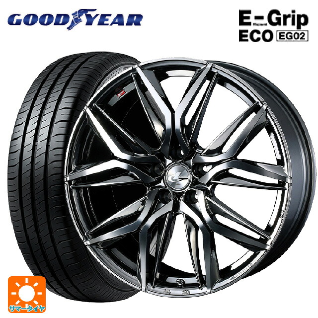 スバル レヴォーグ(VN系)用 215/50R17 91V グッドイヤー エフィシェントグリップ エコ EG02 ウェッズ レオニス LM BMCMC 新品サマータイヤホイール 4本セット
