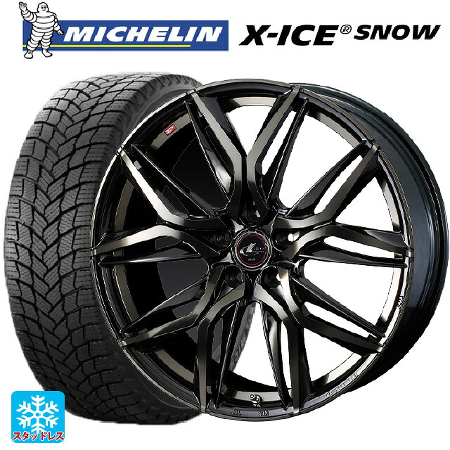 2025年製 195/60R16 89H ミシュラン 正規品 エックスアイス スノー # ウェッズ レオニス LM PBMC/TI 16-6.5J 国産車用 スタッドレスタイヤホイール4本セット｜タイヤホイール専門店コニシタイヤ