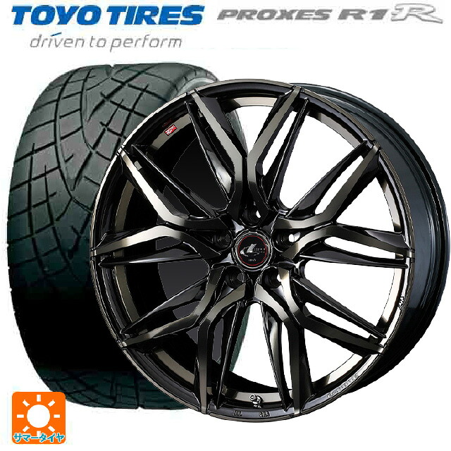 トヨタ GRヤリス(PA系)用 265/35R18 93W トーヨー プロクセス R1R # ウェッズ レオニス LM PBMC/TI 新品サマータイヤホイール 4本セット