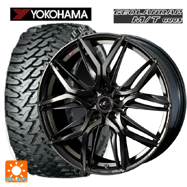 ミツビシ デリカD5(3DA系)用 215/70R16 100/97Q ヨコハマ ジオランダー M/T G003 正規品 # ウェッズ レオニス LM PBMC/TI 新品サマータイヤホイール 4本セット｜タイヤホイール専門店コニシタイヤ