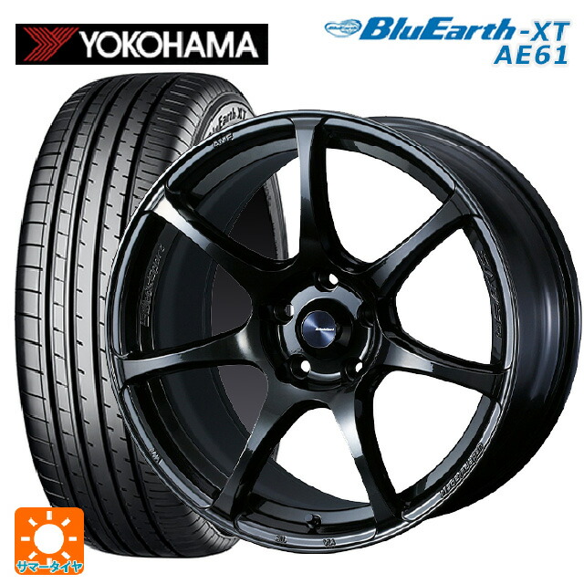 トヨタ ライズハイブリッド(A202)用 195/60R17 90H ヨコハマ ブルーアースXT AE61 ウェッズ ウェッズスポーツ SA75R HBC2 新品サマータイヤホイール 4本セット