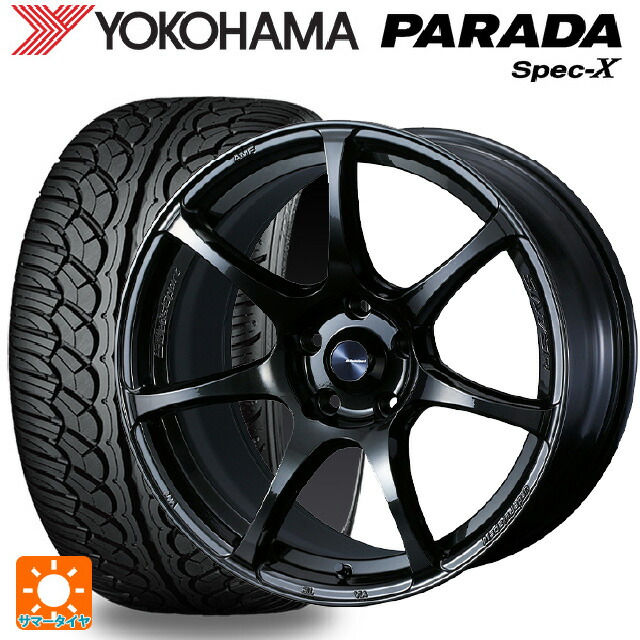 ミツビシ アウトランダーPHEV(5LA GNOW)用 235/60R18 103V ヨコハマ パラダ PA02 ウェッズ ウェッズスポーツ SA75R HBC2 新品サマータイヤホイール 4本セット|タイヤホイール専門店コニシタイヤ