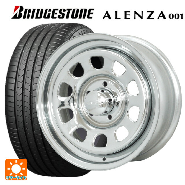 215/65R16 98H ブリヂストン アレンザ001 正規品 モリタ デイトナズ クローム 16-7J 国産車用 サマータイヤホイール4本セット