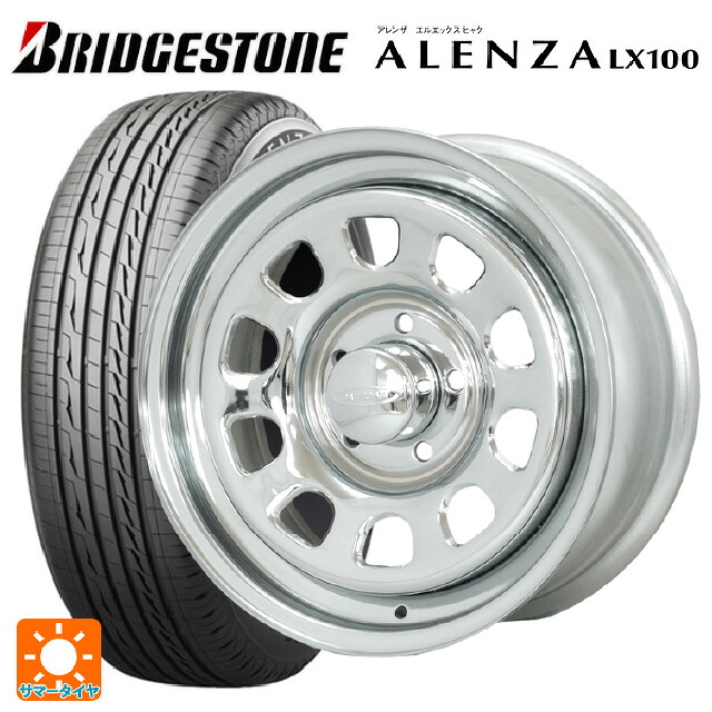 215/65R16 98H ブリヂストン アレンザLX100 正規品 # モリタ デイトナズ クローム 16-7J 国産車用 サマータイヤホイール4本セット