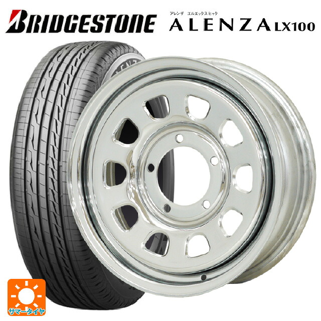 215/65R16 98H ブリヂストン アレンザLX100 正規品 # モリタ デイトナズ クローム 16-5.5J 国産車用 サマータイヤホイール4本セット