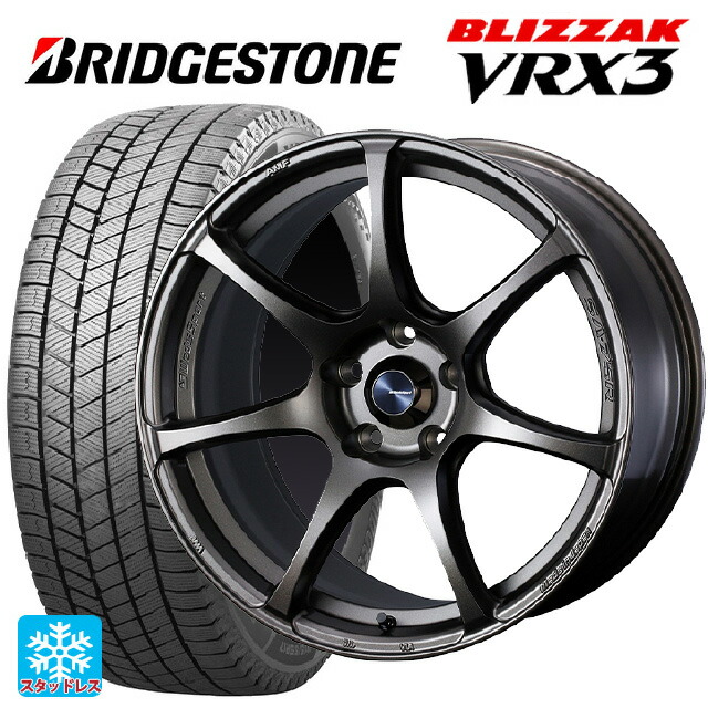 スバル WRX S4(VBH)用 245/40R18 93Q ブリヂストン ブリザック VRX3 正規品 # ウェッズ ウェッズスポーツ SA75R EJ-BRONZE 新品スタッドレスタイヤホイール 4本セット