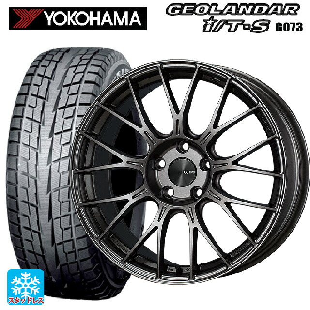 ホンダ ZR-V(RZ4)用 2025年製 215/60R17 96Q ヨコハマ ジオランダー ITS G073 正規品 エンケイ パフォーマンスライン PFM1 ダークシルバー 新品スタッドレスタイヤホイール 4本セット