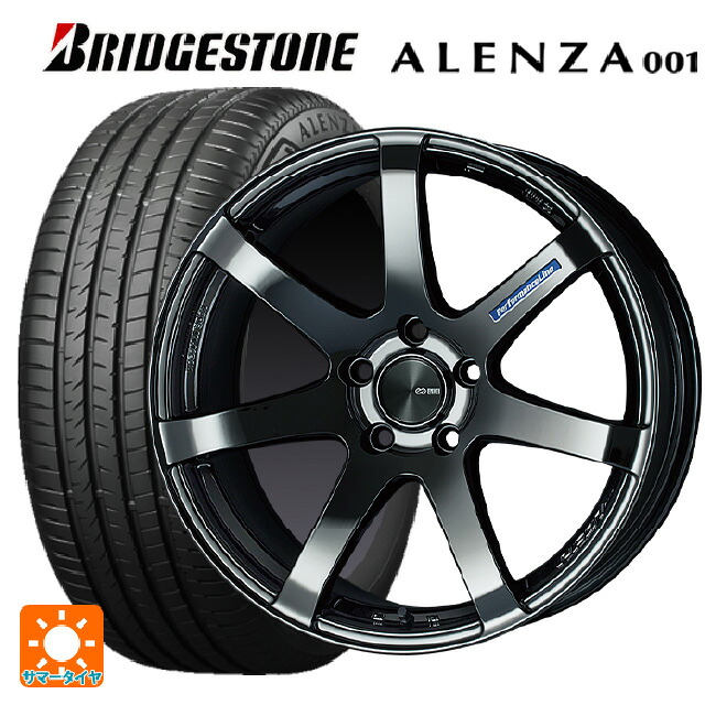 235/55R19 105W XL ブリヂストン アレンザ001 正規品 エンケイ パフォーマンスライン PF07 SBK 19-8J 国産車用 サマータイヤホイール4本セット