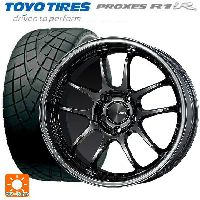 トヨタ GRヤリス(PA系)用 265/35R18 93W トーヨー プロクセス R1R # エンケイ パフォーマンスライン PF01 EVO SBK 新品サマータイヤホイール 4本セット|タイヤホイール専門店コニシタイヤ