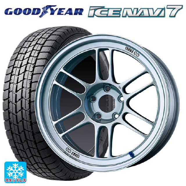 2025年製 195/65R16 92Q グッドイヤー アイスナビ7(数量限定) エンケイ レーシング RPF1 シルバー 16-7J 国産車用 スタッドレスタイヤホイール4本セット