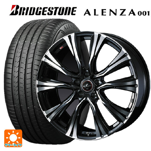 トヨタ アルファード(30系)用 235/50R18 97V ブリヂストン アレンザ001 正規品 ウェッズ レオニス VR PBMC 新品サマータイヤホイール 4本セット