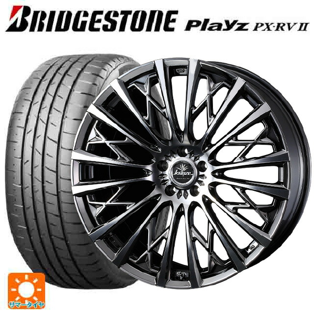 トヨタ アルファード(30系)用 235/50R18 101V XL ブリヂストン プレイズ PX-RV2 正規品 ウェッズ クレンツェ シュリット855エボ SBC/POL 新品サマータイヤホイール 4本セット