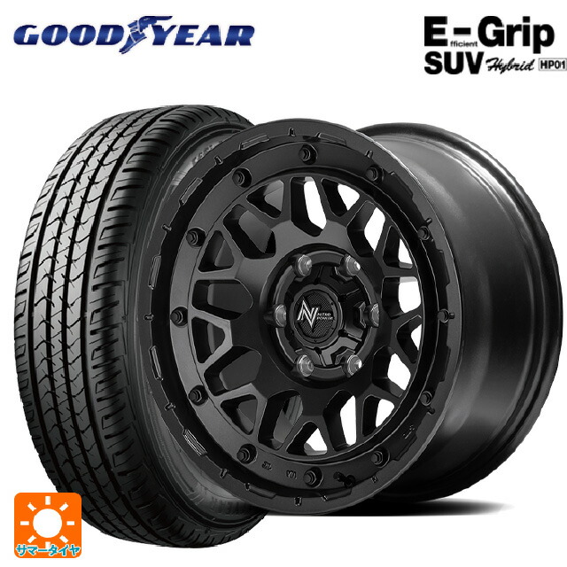 トヨタ ハイラックス(120系)用 265/70R17 115S グッドイヤー エフィシェントグリップSUV HP01 エムアイディー ナイトロパワー M29 スティンガー バレルブラック 新品サマータイヤホイール 4本セット