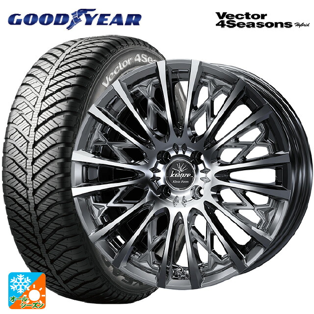 195/50R16 84H グッドイヤー ベクターフォーシーズンズ ハイブリッド ウェッズ クレンツェ シュリット855エボ SBC/POL 16-6J 国産車用 オールシーズンタイヤホイール4本セット｜タイヤホイール専門店コニシタイヤ