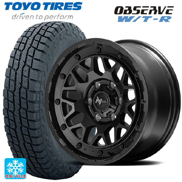 トヨタ ハイエース(200系)用 215/65R16 109/107Q トーヨー オブザーブ W/T-R エムアイディー ナイトロパワー M29 スティンガー バレルブラック 新品スタッドレスタイヤホイール 4本セット|タイヤホイール専門店コニシタイヤ