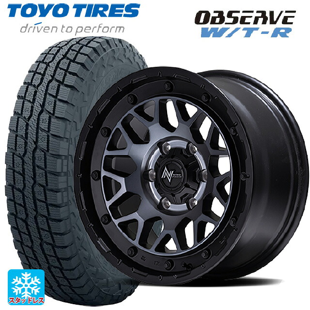 285/70R17 116/113Q トーヨー オブザーブ W/T-R エムアイディー ナイトロパワー M29 スティンガー セミグロスブラッククリア 17-8J 国産車用 スタッドレスタイヤホイール4本セット｜タイヤホイール専門店コニシタイヤ