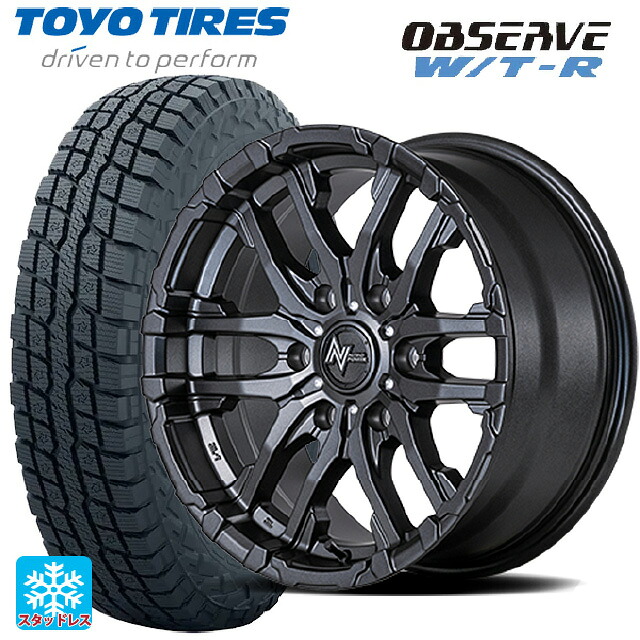 トヨタ ランドクルーザープラド(150系)用 265/70R17 112/109Q トーヨー オブザーブ W/T-R # エムアイディー ナイトロパワー M26 クロスファング バレルブラック/ドリルド 新品スタッドレスタイヤホイール 4本セット｜タイヤホイール専門店コニシタイヤ