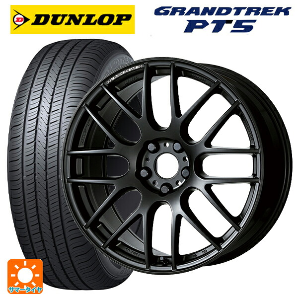 トヨタ bZ4X(11/15系)用 235/60R18 107V ダンロップ グラントレックPT5 ワーク エモーション M8R MBL 新品サマータイヤホイール 4本セット 129,320円
