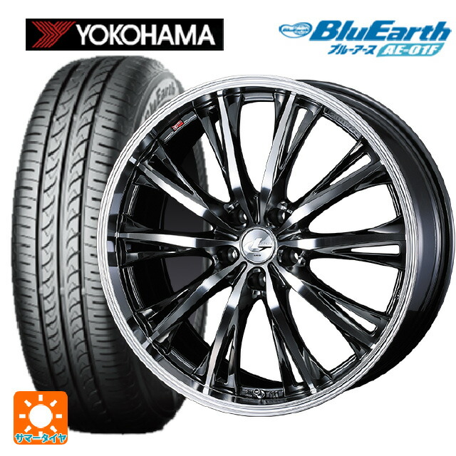 195/60R16 89H ヨコハマ ブルーアース AE01F ウェッズ レオニス RT BMCMC 16-6.5J 国産車用 サマータイヤホイール4本セット