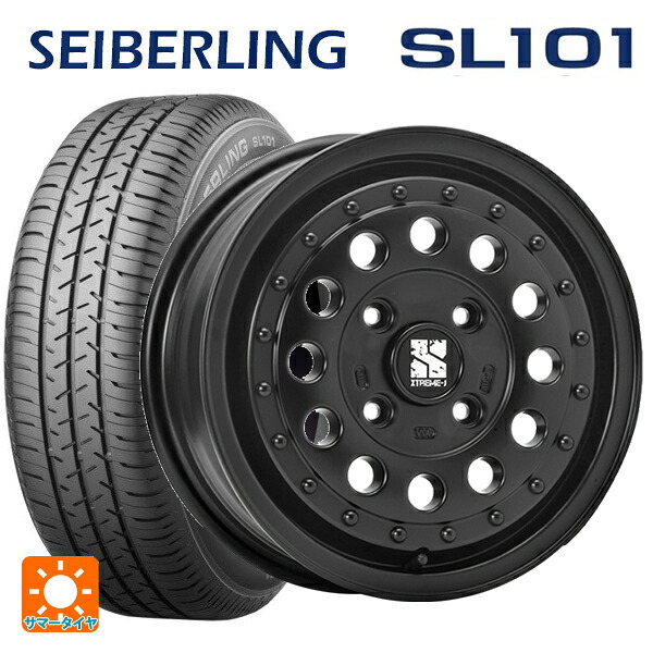 スズキ ハスラー(MR52/92S)用 165/70R14 81S セイバーリング セイバーリング SL101(ブリヂストン工場生産） エムエルジェイ エクストリームJ ラギッド サテンブラック 新品サマータイヤホイール 4本セット｜タイヤホイール専門店コニシタイヤ