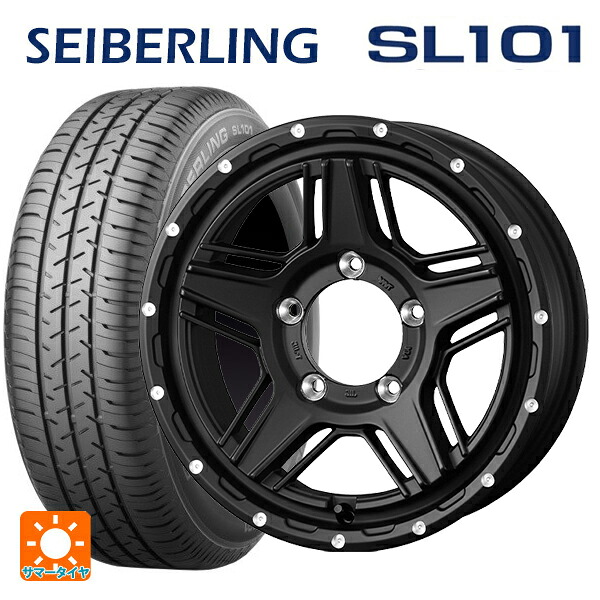 205/65R16 95S セイバーリング セイバーリング SL101(ブリヂストン工場生産） ウェッズ マッドヴァンス07 FULL MAT BLACK 16-7J 国産車用 サマータイヤホイール4本セット