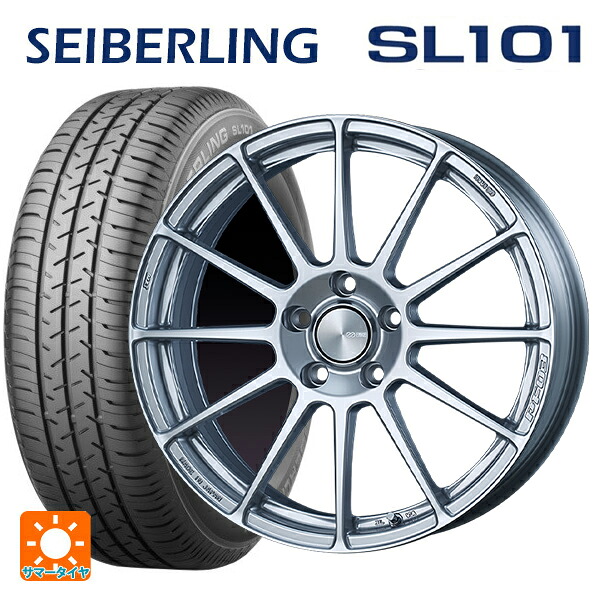 215/65R16 98S セイバーリング セイバーリング SL101(ブリヂストン工場生産） エンケイ パフォーマンスライン PF03 スパークルシルバー 16-6.5J 国産車用 サマータイヤホイール4本セット