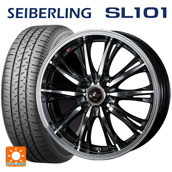 スズキ スイフト(ZC/ZD 13/43/53/83系)用 175/65R15 84S セイバーリング セイバーリング SL101(ブリヂストン工場生産） ウェッズ レオニス RT PBMC 新品サマータイヤホイール 4本セット