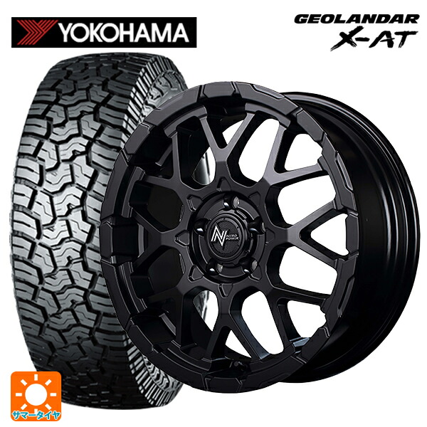 215/70R16 100/97Q ヨコハマ ジオランダー X-AT G016 ブラックレター 正規品 # エムアイディー ナイトロパワー M28バレットエス セミグロスブラック 16-7J 国産車用 サマータイヤホイール4本セット|タイヤホイール専門店コニシタイヤ