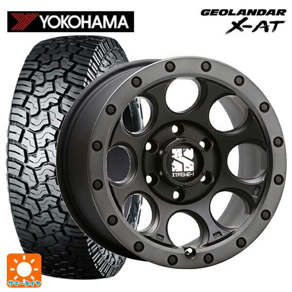 トヨタ ランドクルーザーFJ(240系)用 265/65R17 120/117Q ヨコハマ ジオランダー X-AT G016 ブラックレター 正規品 エムエルジェイ エクストリームJ XJ03 Flat Black Smoke 新品サマータイヤホイール 4本セット｜タイヤホイール専門店コニシタイヤ
