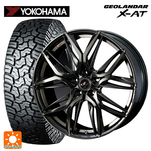 ミツオカ バディ()用 245/70R16 118/115Q ヨコハマ ジオランダー X-AT G016 ブラックレター 正規品 ウェッズ レオニス LM PBMC/TI 新品サマータイヤホイール 4本セット