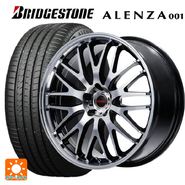 トヨタ ヴェルファイア(30系)用 225/60R17 99V ブリヂストン アレンザ001 正規品 # エムアイディー MIDホイール EXE10 セレクション ブラックミラーカット 新品サマータイヤホイール 4本セット
