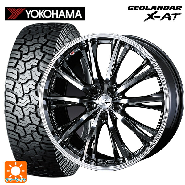 ミツビシ デリカD:5(3DA系)用 215/70R16 100/97Q ヨコハマ ジオランダー X-AT G016 ブラックレター 正規品 ウェッズ レオニス RT BMCMC 新品サマータイヤホイール 4本セット