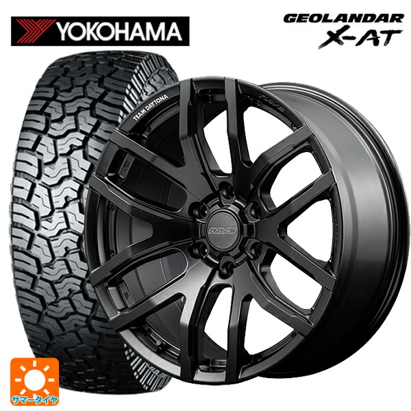 トヨタ ランドクルーザープラド(150系)用 275/55R20 117T XL ヨコハマ ジオランダー X-AT G016 ブラックレター 正規品 レイズ チームデイトナ F6ゲイン ブラックエディション BOJ 新品サマータイヤホイール 4本セット 400,270円