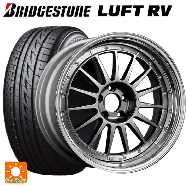 2026年製 225/50R18 95V ブリヂストン ルフトRV(日本製） 正規品 # タナベ SSR プロフェッサー TF1 チタンシルバー 18-7J 国産車用 サマータイヤホイール4本セット