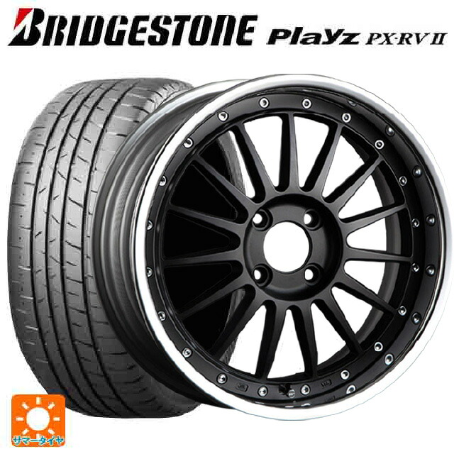 トヨタ プリウス(60系)用 195/60R17 90H ブリヂストン プレイズ PX-RV2 正規品 タナベ SSR プロフェッサー TF1R フラットブラック 新品サマータイヤホイール 4本セット
