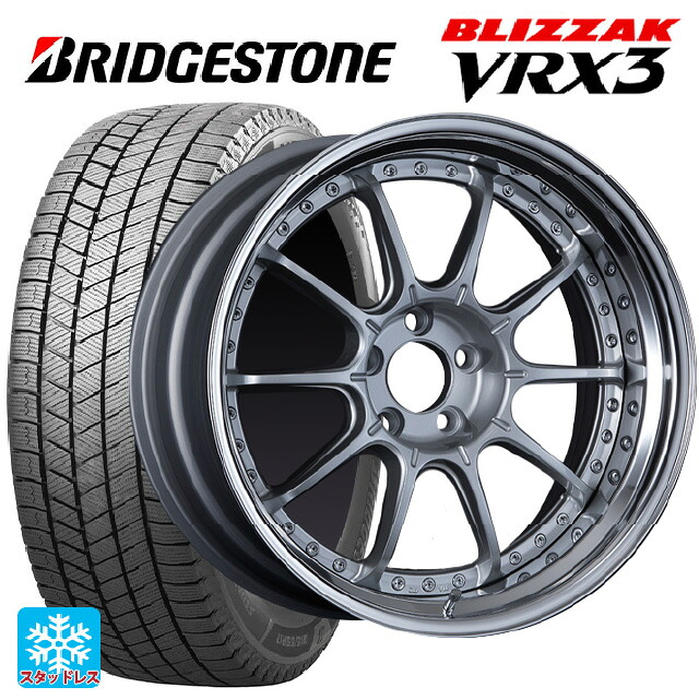 225/40R19 93Q XL ブリヂストン ブリザック VRX3 正規品 # タナベ SSR プロフェッサー SP5 ハイブライトシルバー 19-8J 国産車用 スタッドレスタイヤホイール4本セット|タイヤホイール専門店コニシタイヤ