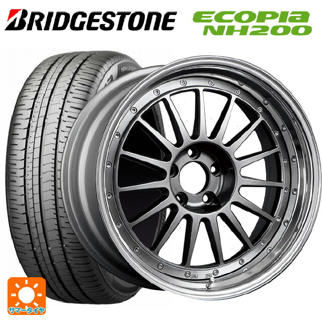 トヨタ プリウス(60系)用 195/50R19 88H ブリヂストン エコピア NH200 正規品 タナベ SSR プロフェッサー TF1 チタンシルバー 新品サマータイヤホイール 4本セット｜タイヤホイール専門店コニシタイヤ