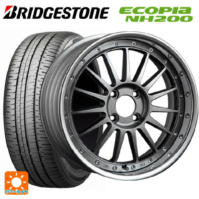 マツダ ロードスター(ND系)用 195/50R16 84V ブリヂストン エコピア NH200 正規品 タナベ SSR プロフェッサー TF1R チタンシルバー 新品サマータイヤホイール 4本セット|タイヤホイール専門店コニシタイヤ