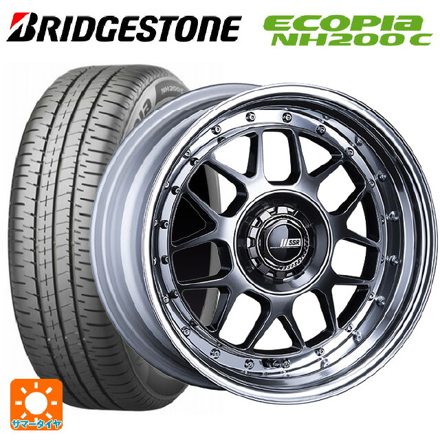 185/60R16 86H ブリヂストン エコピア NH200C 正規品 タナベ SSR プロフェッサー MS4 アンダー チタンシルバー 16-6.5J 国産車用 サマータイヤホイール4本セット|タイヤホイール専門店コニシタイヤ